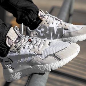 Adidas Nite Joggers 3M in Cloud White
